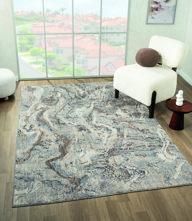 United Weavers Armada Blessed Blue Rug - room scene
