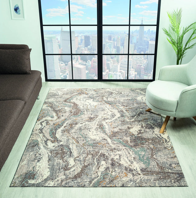 United Weavers Armada Blessed Grey Rug - room scene