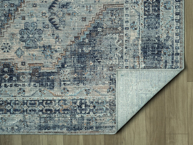 United Weavers Armada Crosswinds Blue Rug - backing detail