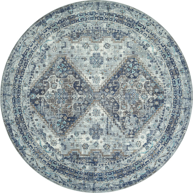 United Weavers Armada Crosswinds Blue Rug - round front view