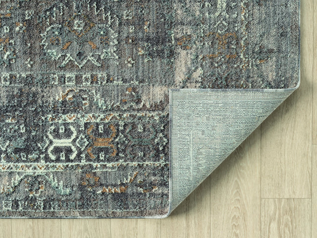 United Weavers Armada Crosswinds Grey Rug - backing detail