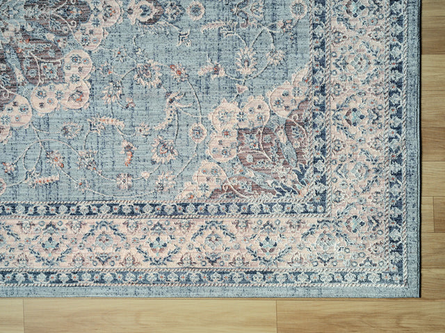 United Weavers Armada Enterprise Blue Rug - angle view