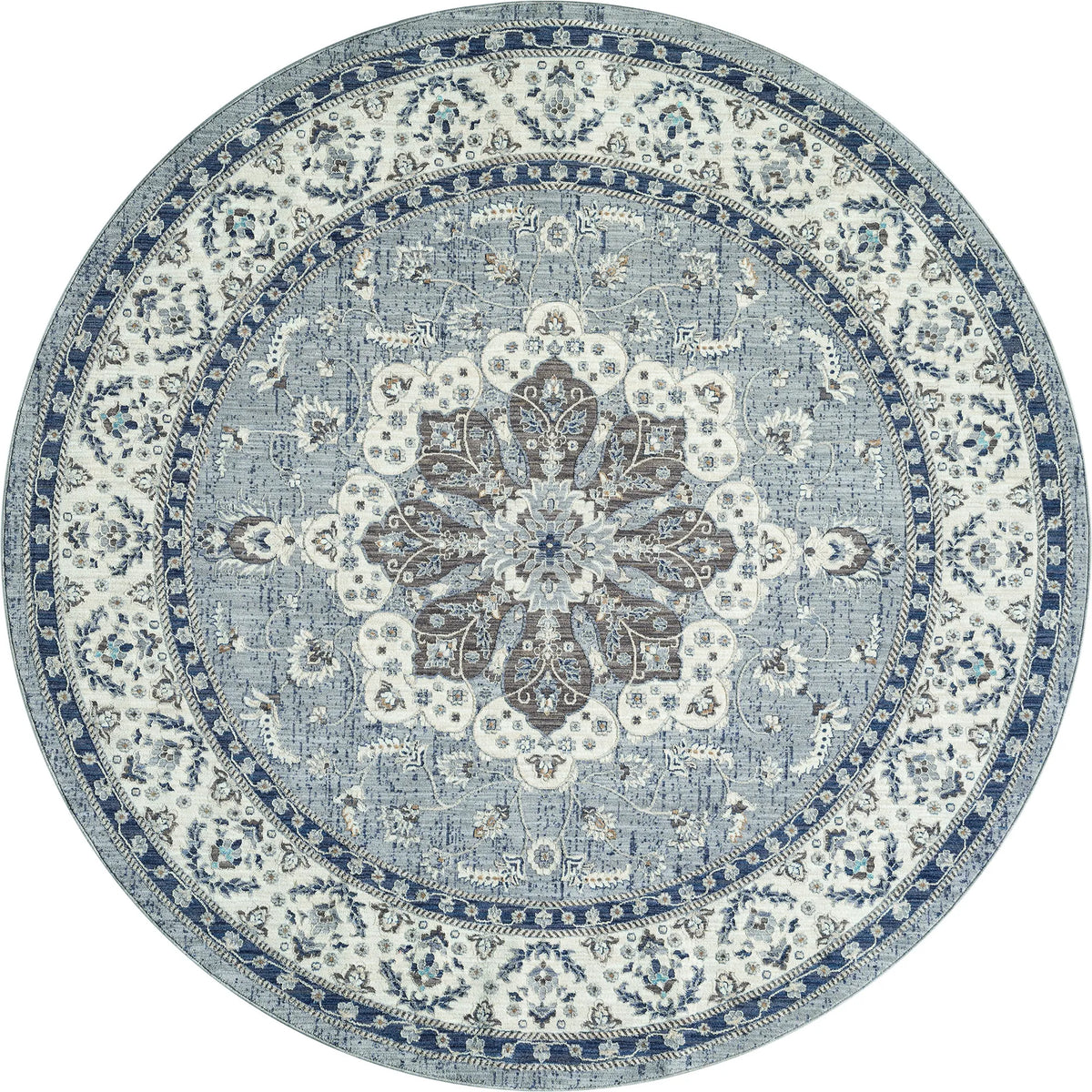 United Weavers Armada Enterprise Blue Rug - round front view