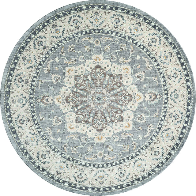 United Weavers Armada Enterprise Grey Rug - round front view