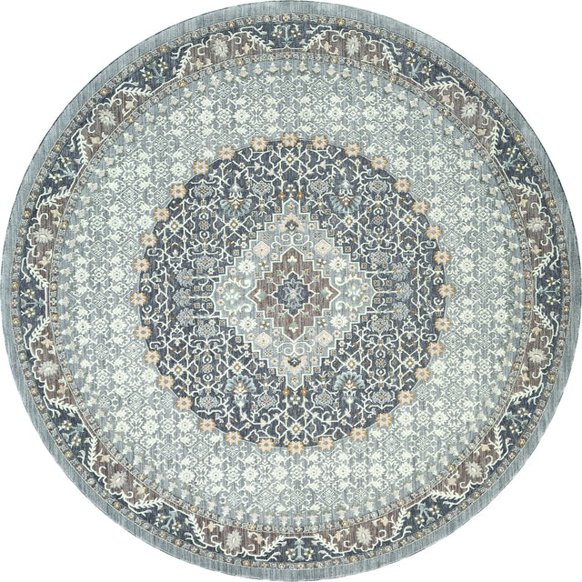 United Weavers Armada Sirius Grey Rug - round front view