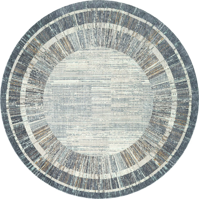 United Weavers Armada Victoria Grey Rug - round front view