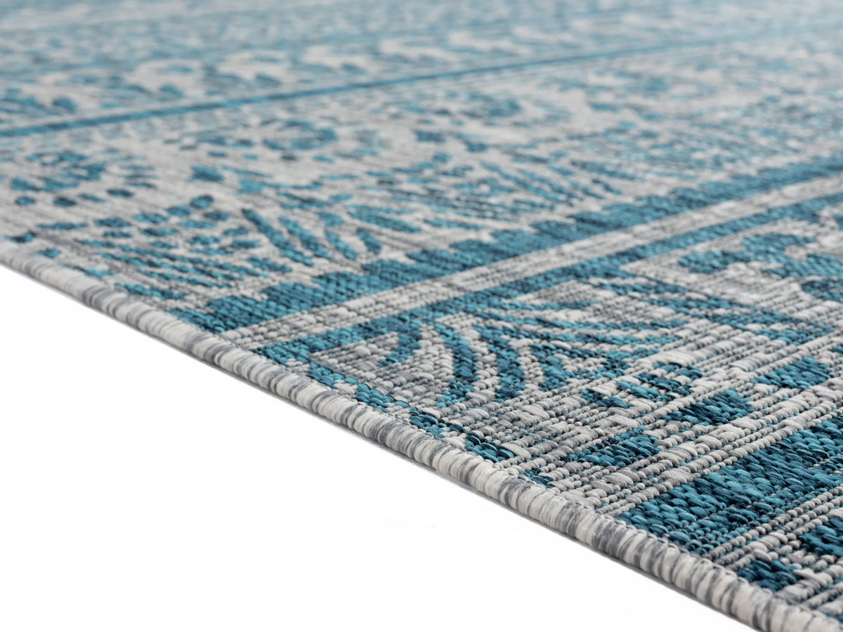 United Weavers Augusta Diani Aqua Rug - pile height detail