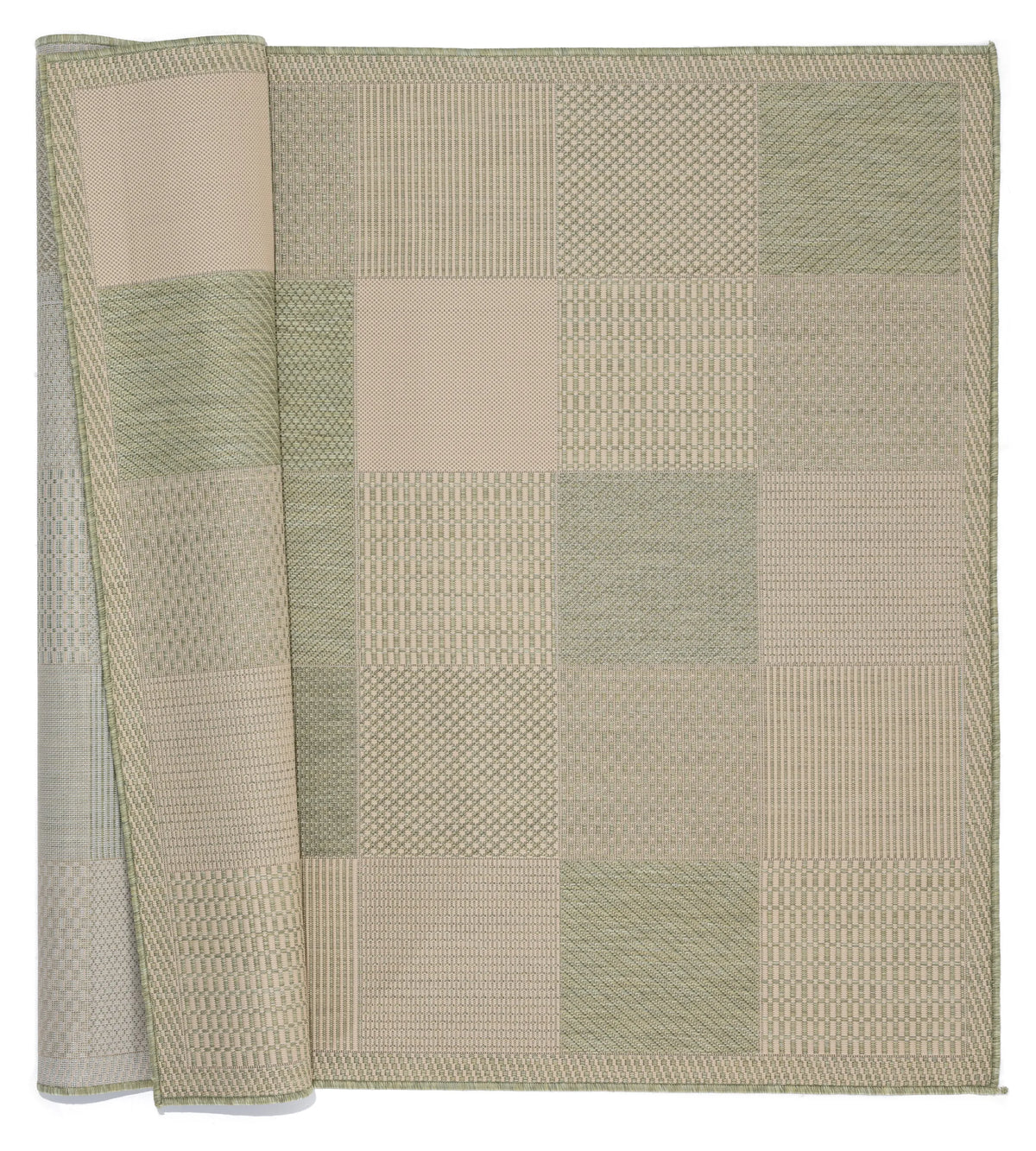 United Weavers Augusta Grand Anse Green Rug - backing detail