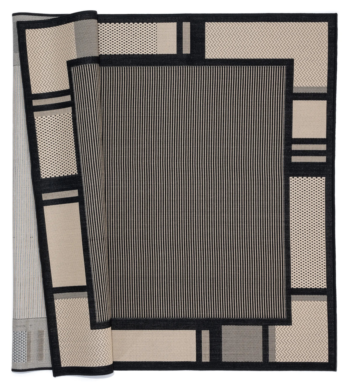 United Weavers Augusta Matira Black Rug - backing detail