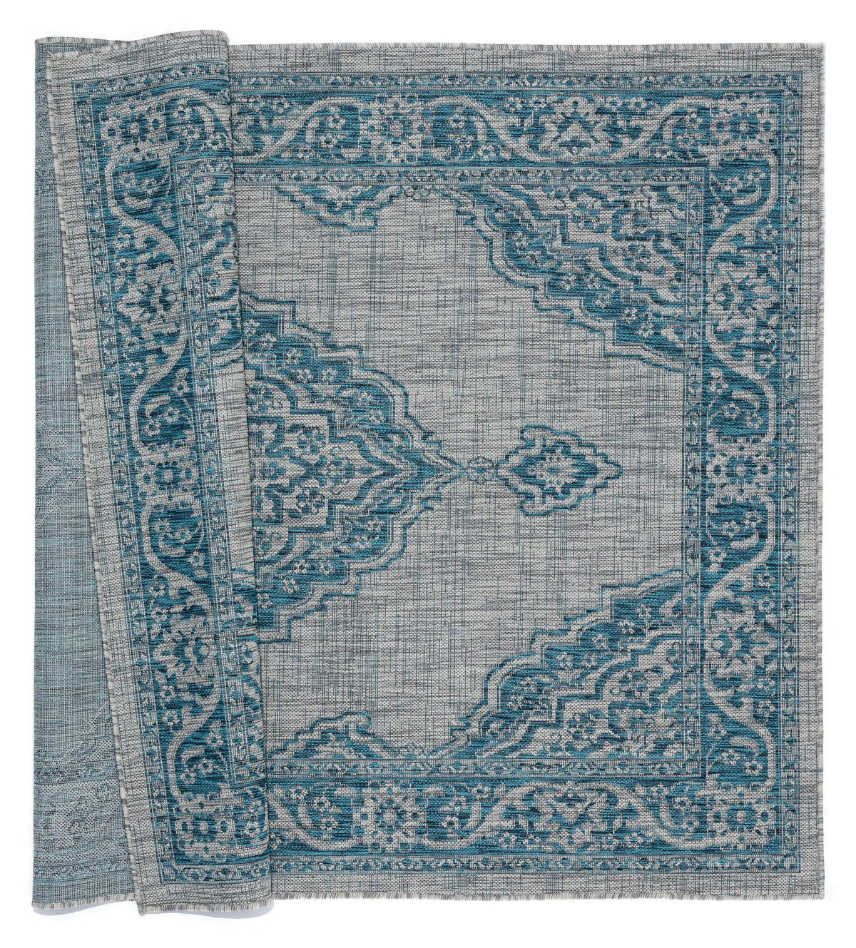 United Weavers Augusta Sant Andrea Aqua Rug - backing detail