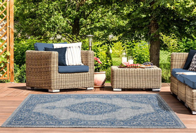 United Weavers Augusta Sant Andrea Blue Rug - room scene