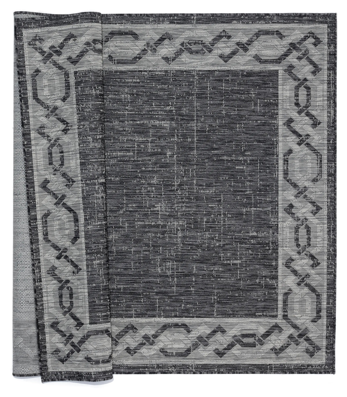 United Weavers Augusta Whitehaven Black Rug - backing detail