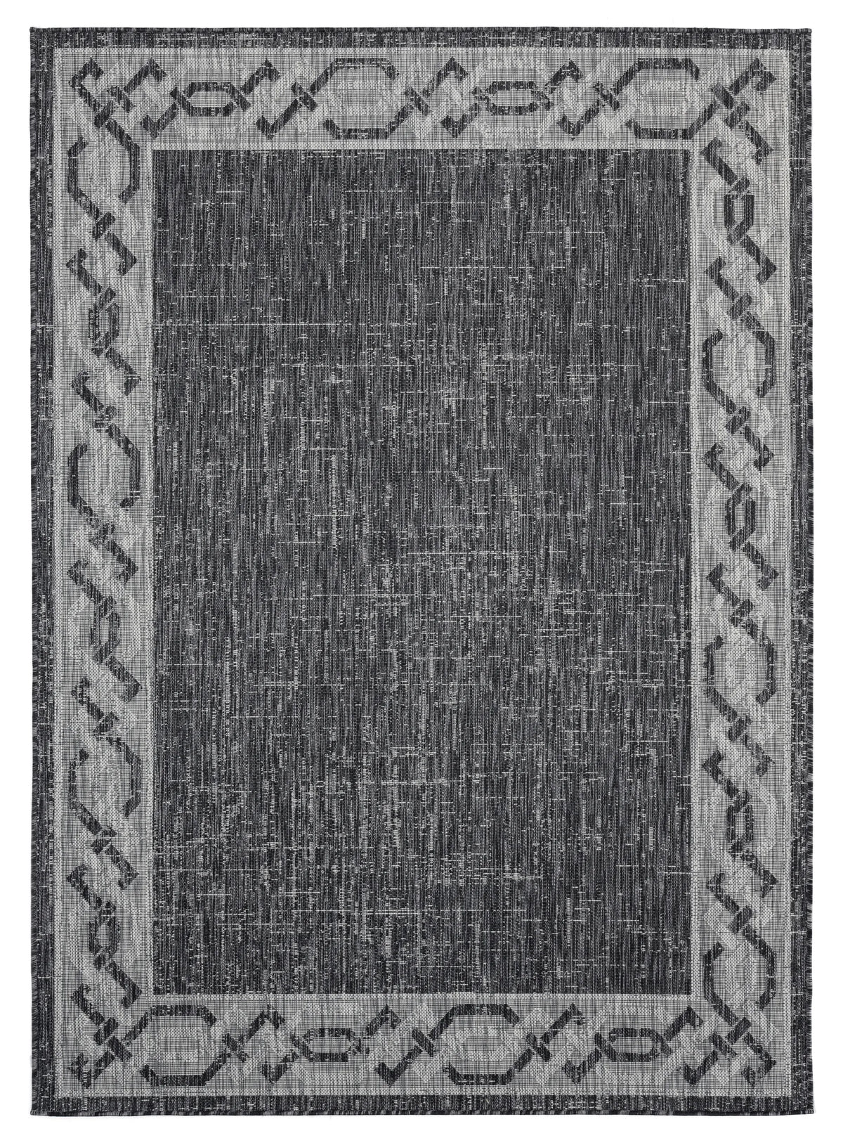 United Weavers Augusta Whitehaven Black Rug - front view