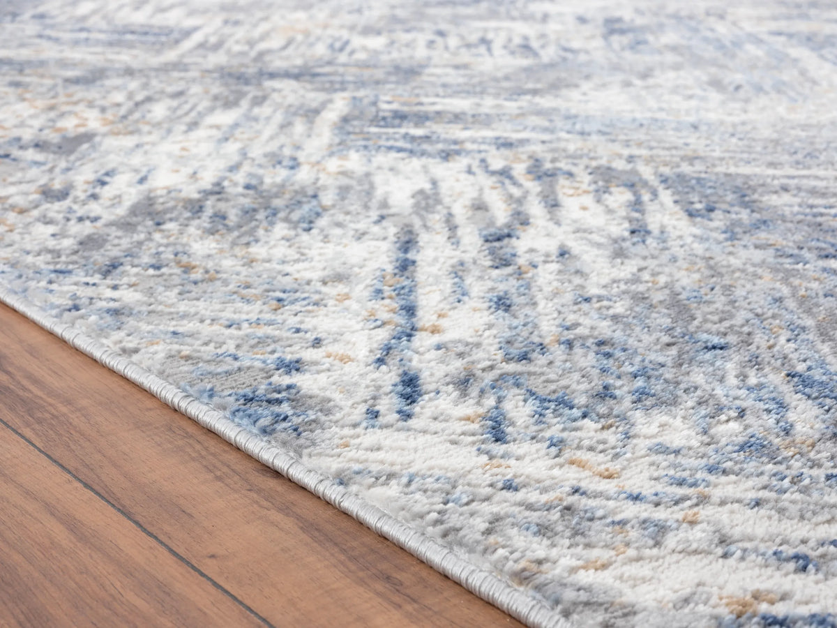 United Weavers Austin Archer Blue Rug - pile height detail
