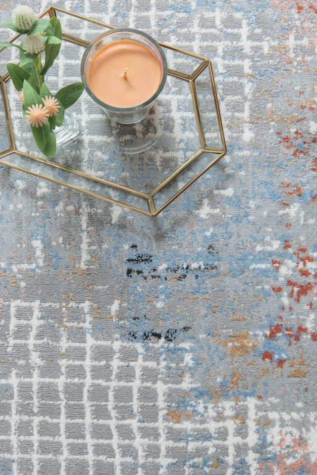 United Weavers Austin Devine Rust Rug - close-up detail