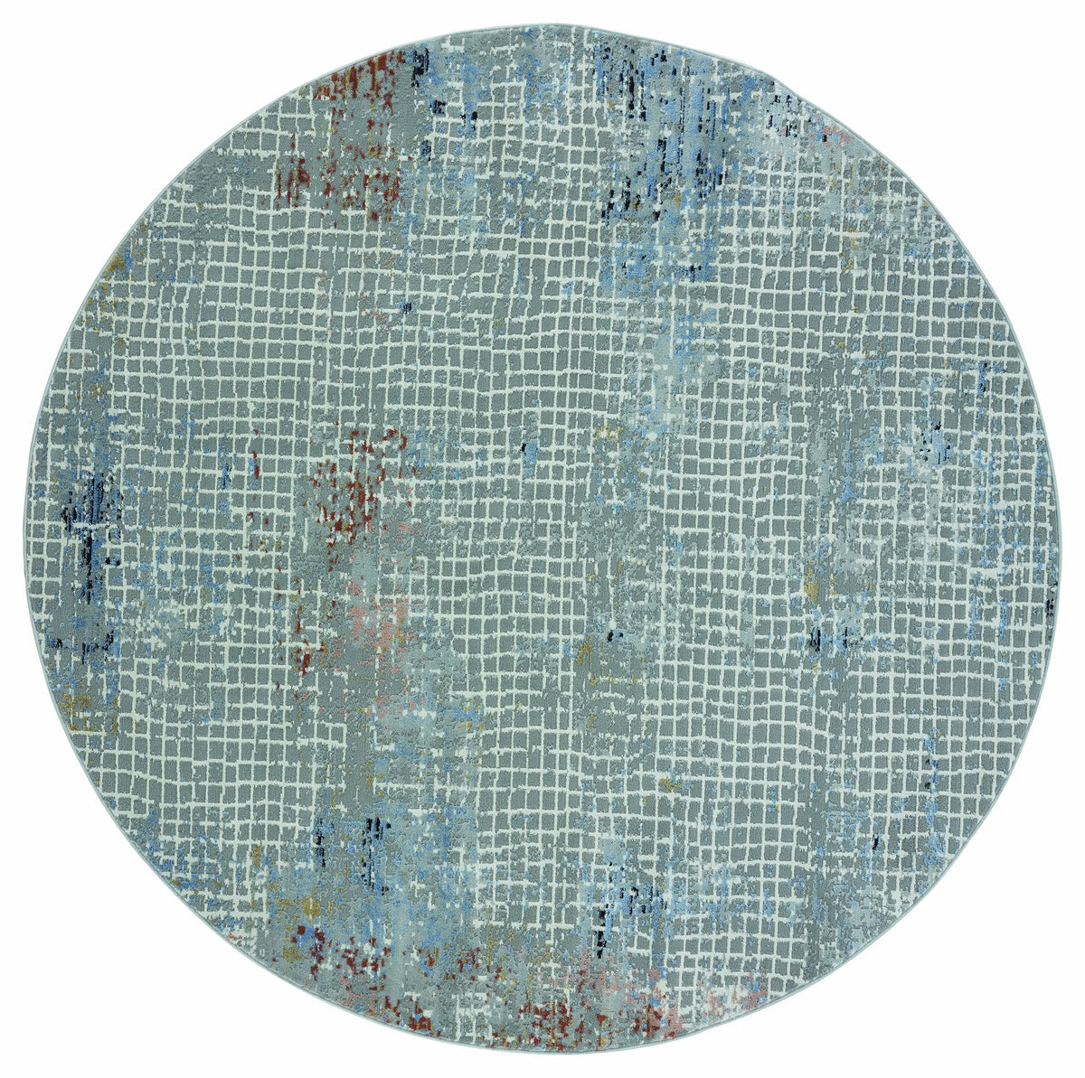 United Weavers Austin Devine Rust Rug - round front view