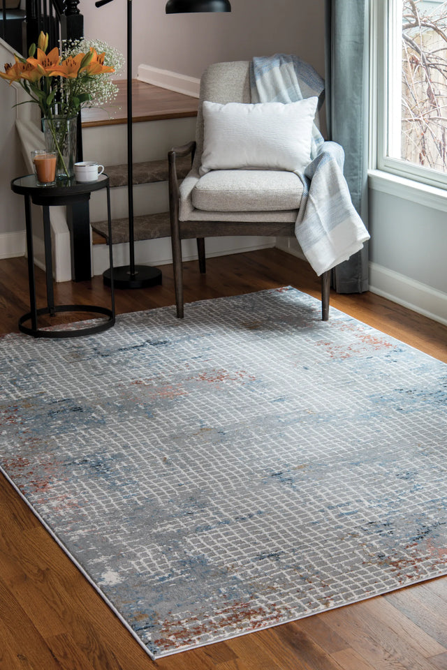 United Weavers Austin Devine Rust Rug - second room scene