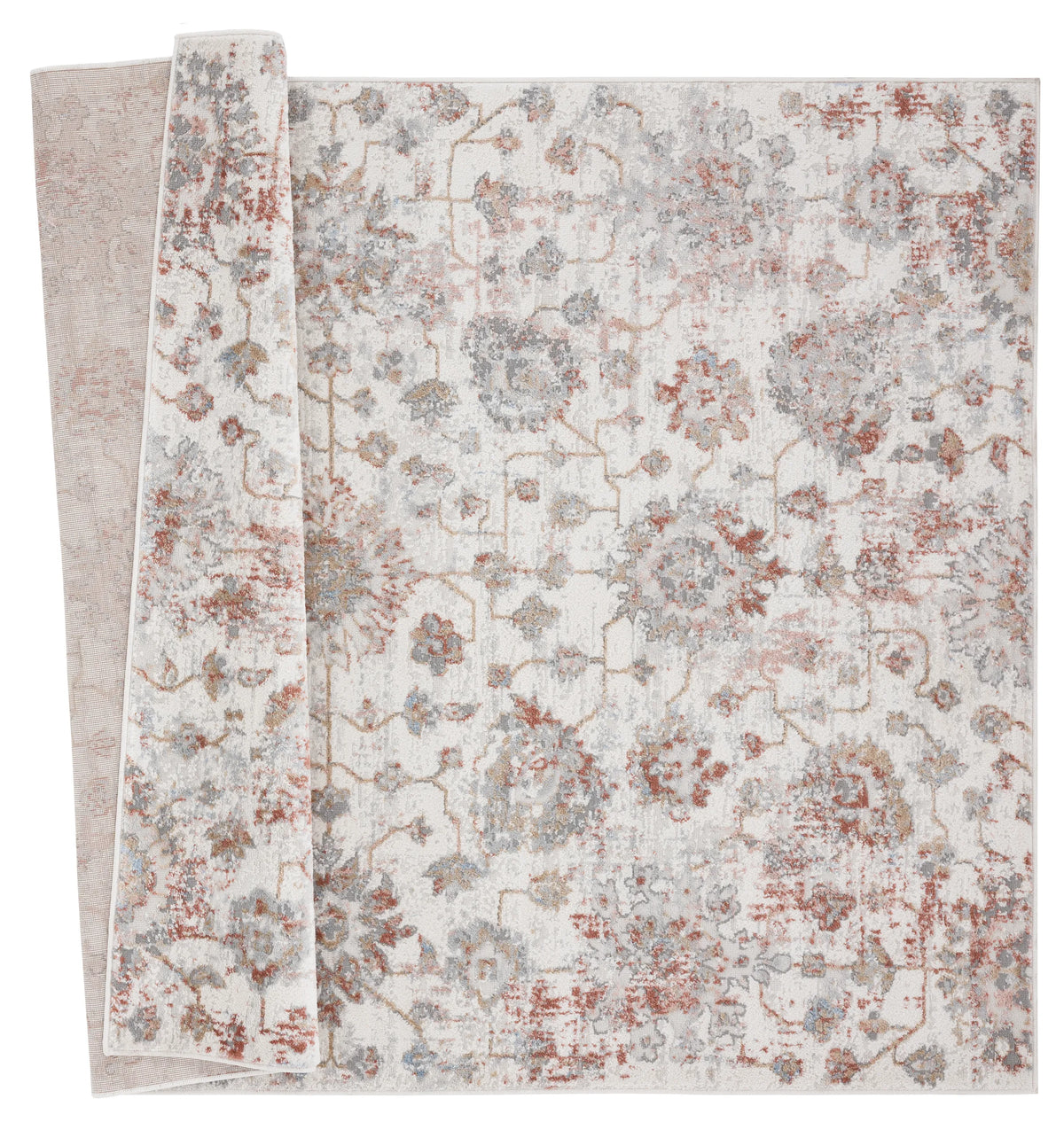 United Weavers Austin Heirloom Rust Rug - backing detail