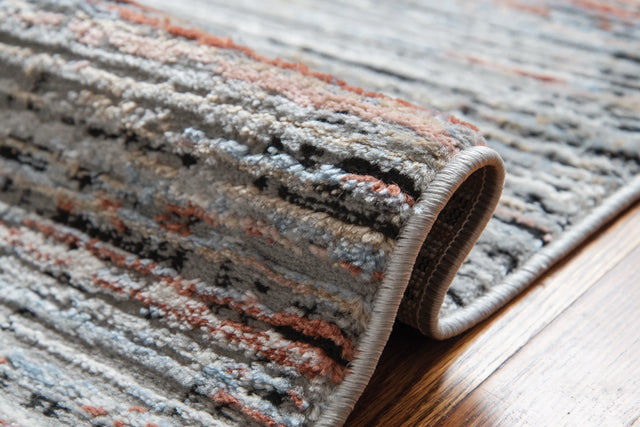 United Weavers Austin Westway Rust Rug - side close-up detail