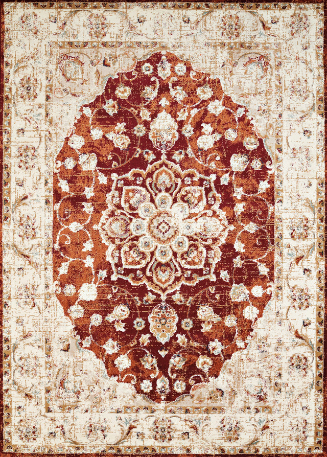 United Weavers Bridges Ponte Vecchio Crimson Rug - front view