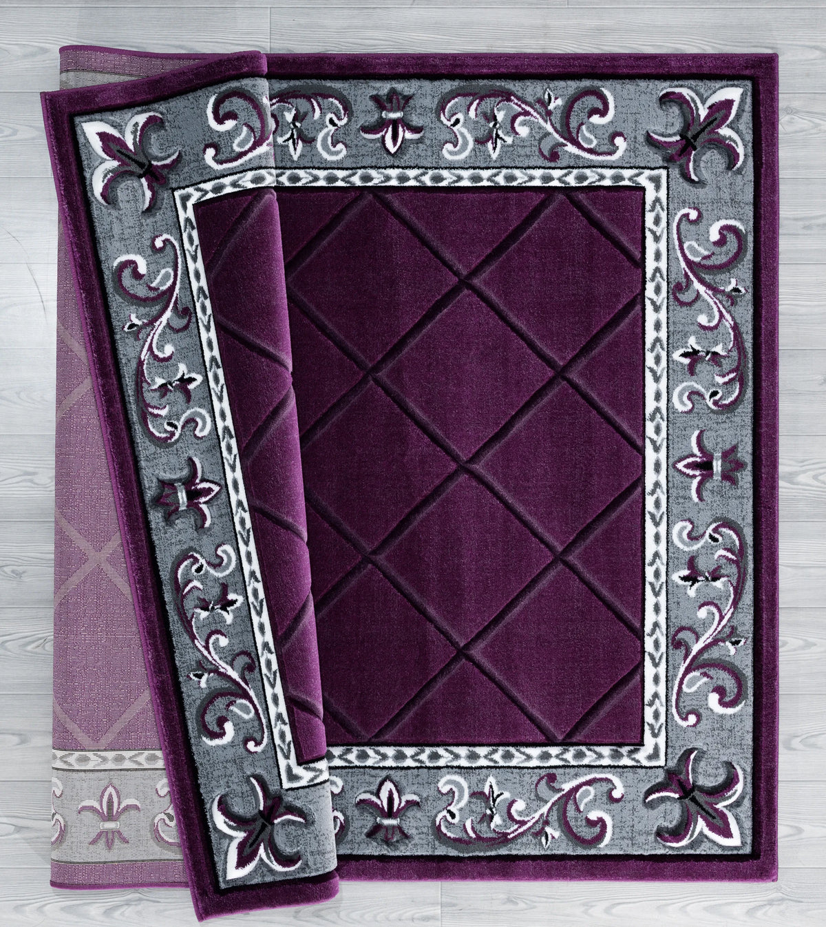 United Weavers Bristol Altamont Plum Rug - backing detail