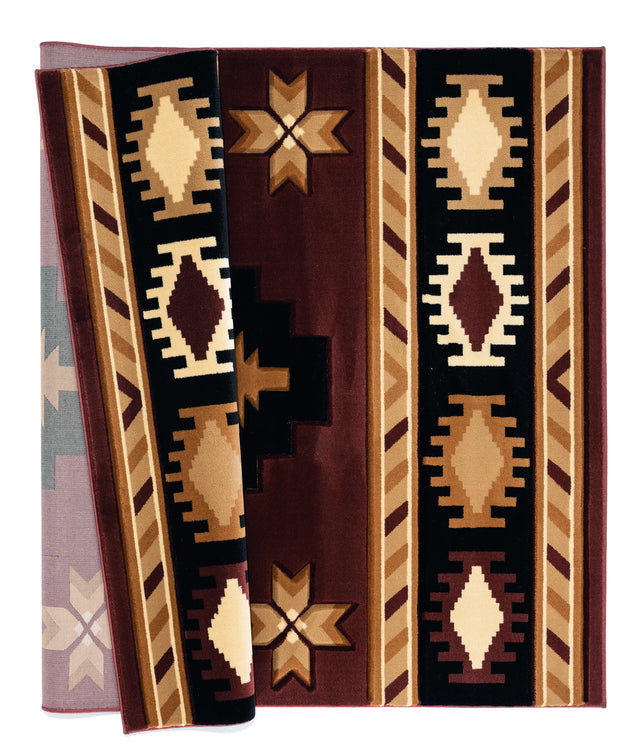 United Weavers Bristol Caliente Brown Rug - backing detail