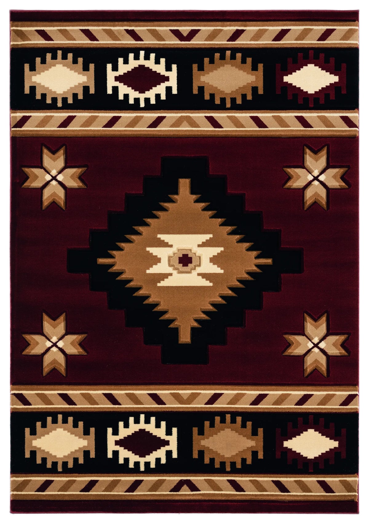 United Weavers Bristol Caliente Burgundy Rug - front view