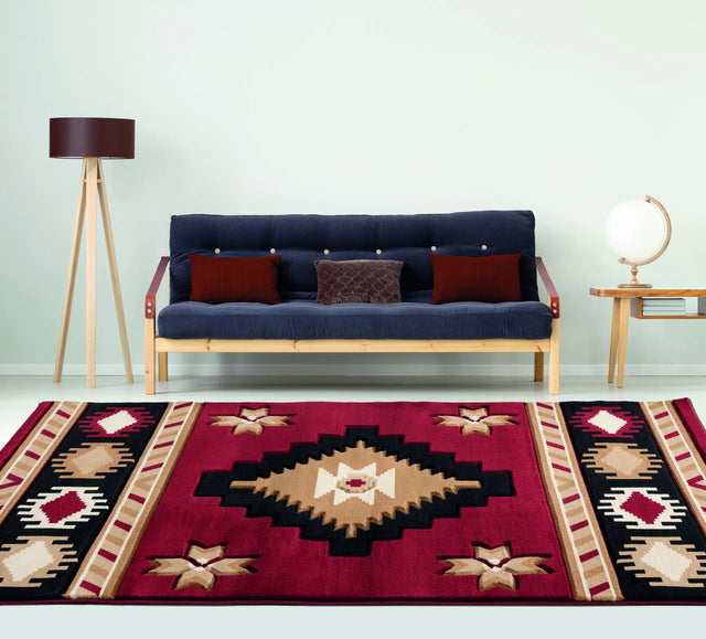 United Weavers Bristol Caliente Burgundy Rug - room scene