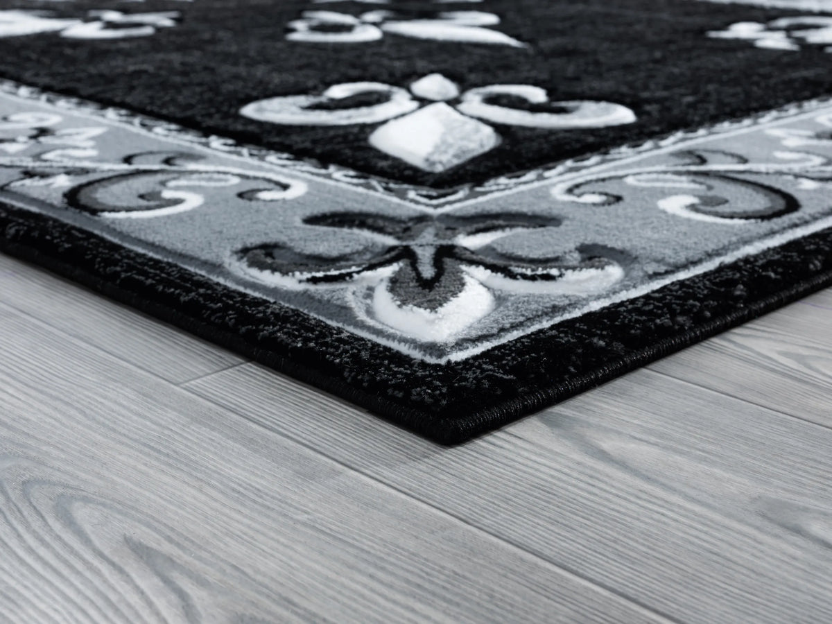 United Weavers Bristol Casselton Black Rug - angle view