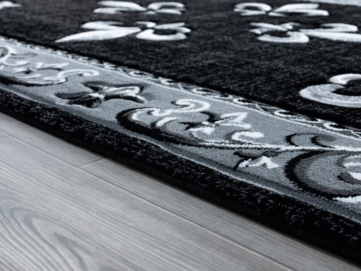 United Weavers Bristol Casselton Black Rug - pile height detail