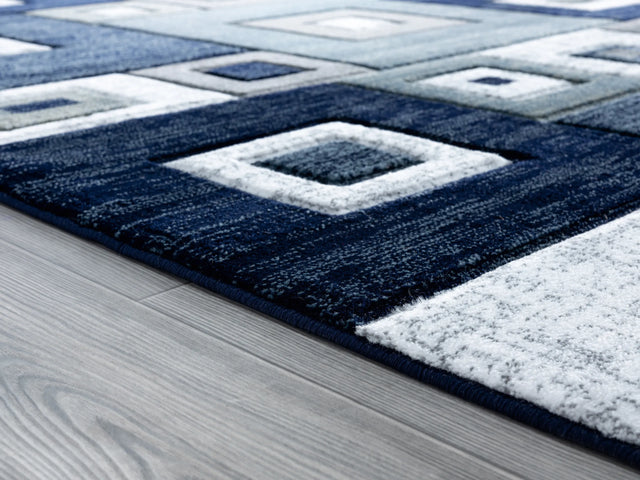 United Weavers Bristol Cicero Navy Rug - pile height detail