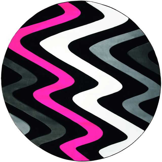 United Weavers Bristol Embezzle Pink Rug - round front view