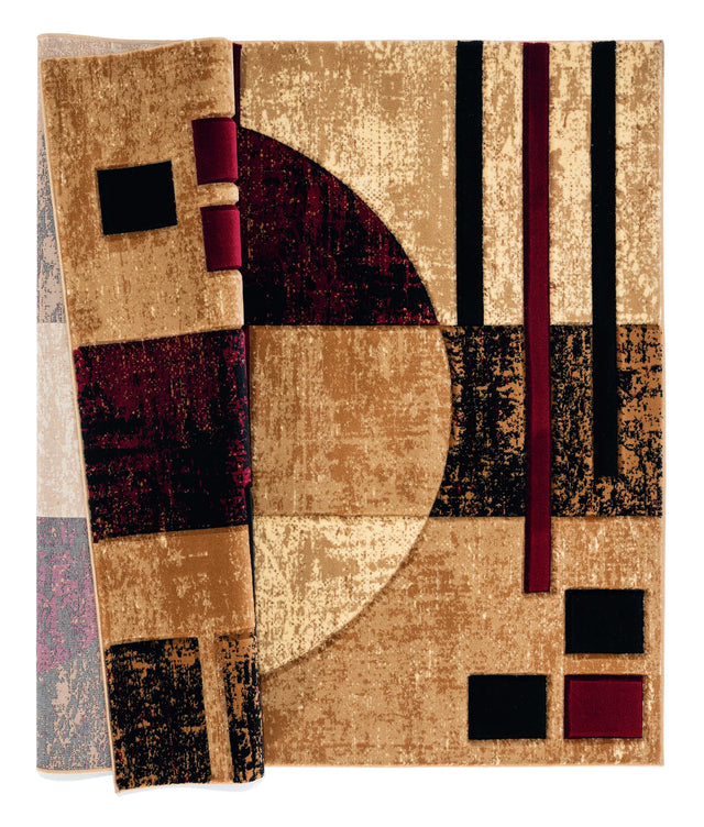 United Weavers Bristol Epsilon Burgundy Rug - backing detail