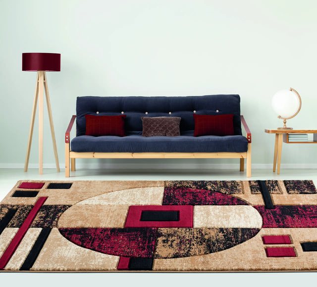 United Weavers Bristol Epsilon Burgundy Rug - room scene
