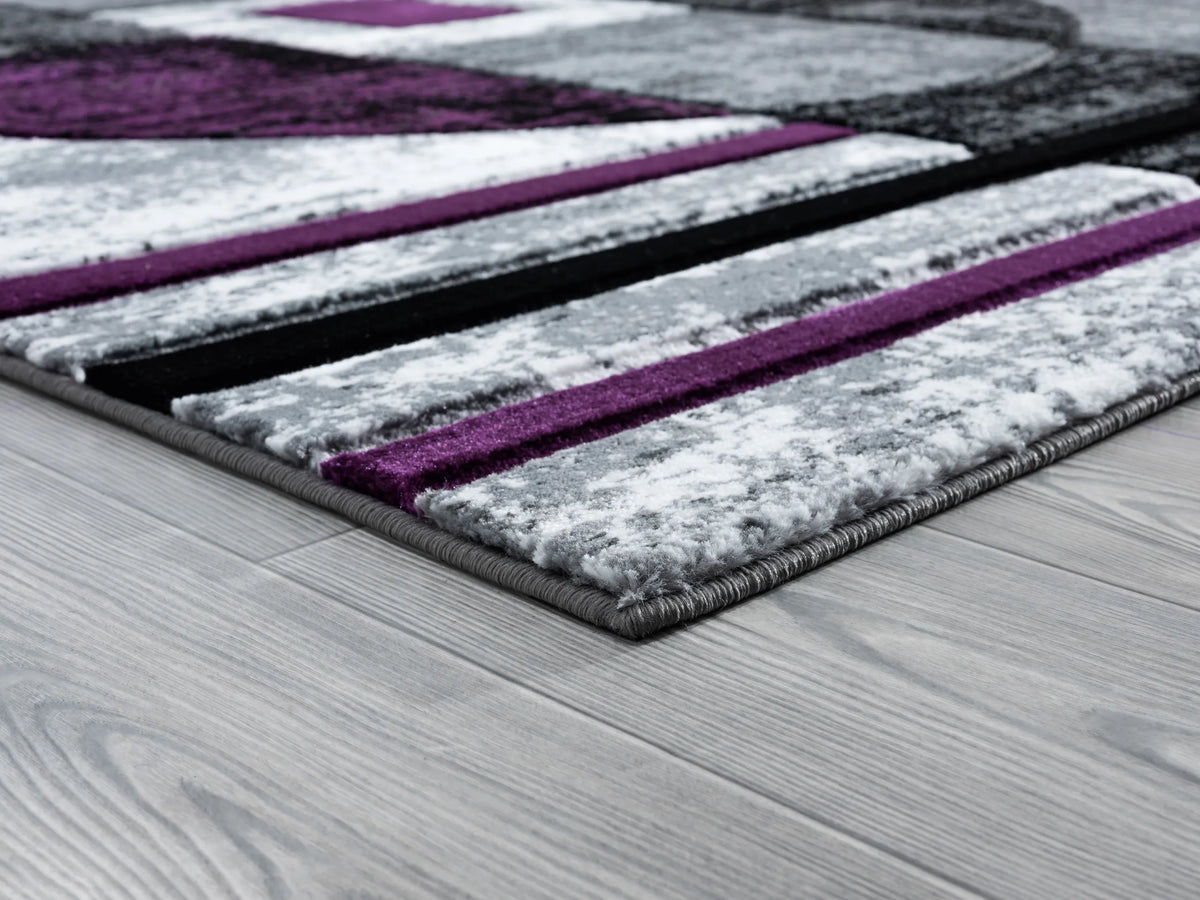 United Weavers Bristol Epsilon Plum Rug - angle view