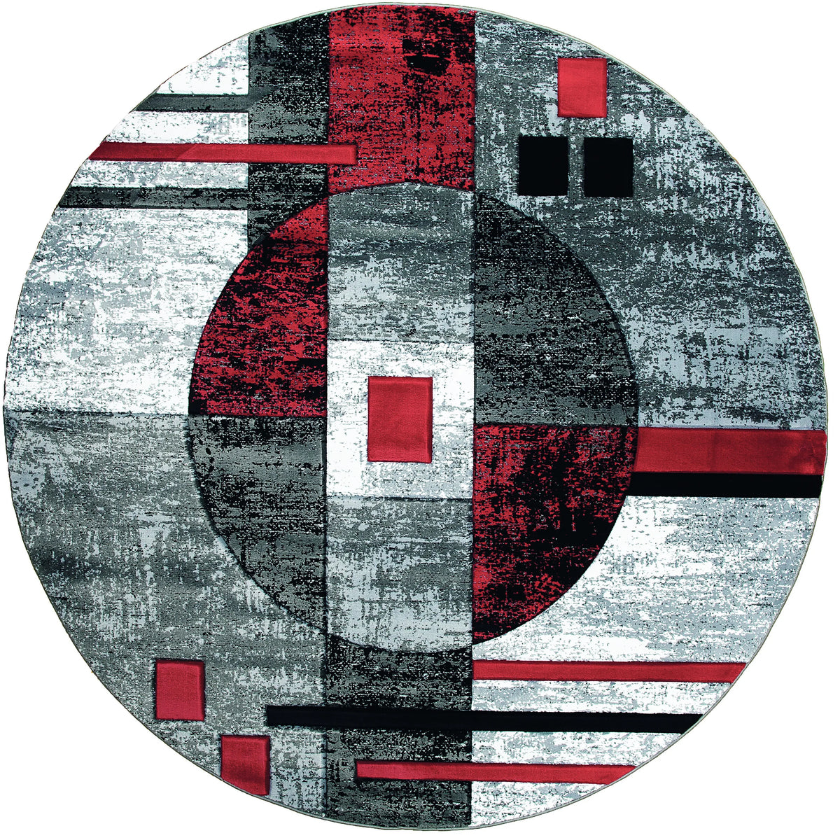 United Weavers Bristol Epsilon Red Rug - round front view
