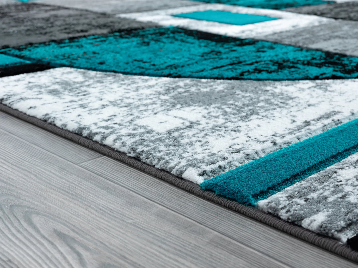 United Weavers Bristol Epsilon Turquoise Rug - pile height detail