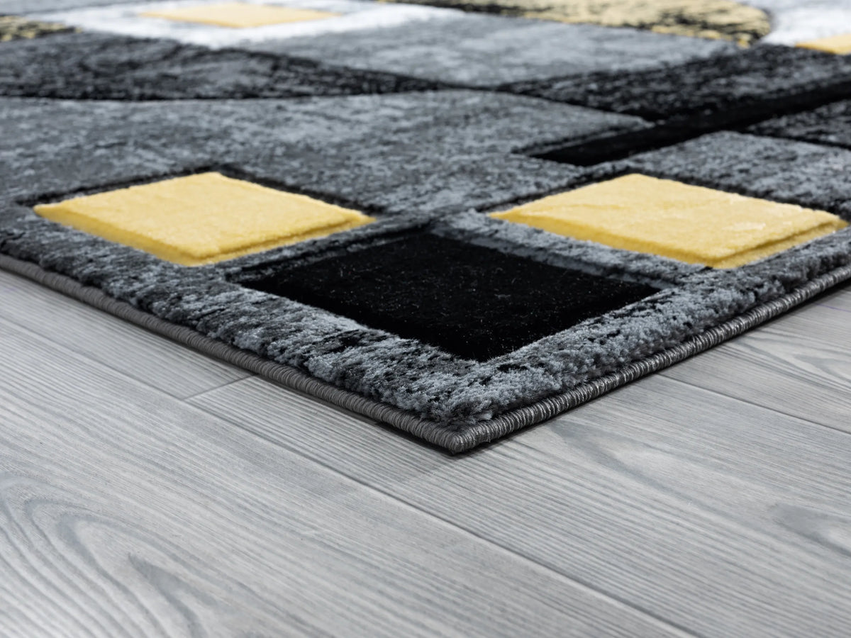 United Weavers Bristol Epsilon Yellow Rug - angle view