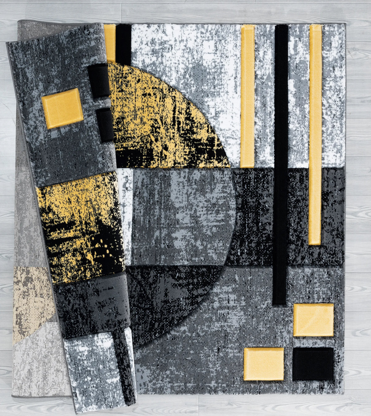 United Weavers Bristol Epsilon Yellow Rug - backing detail