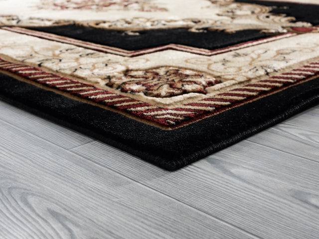United Weavers Bristol Fallon Black Rug - angle view