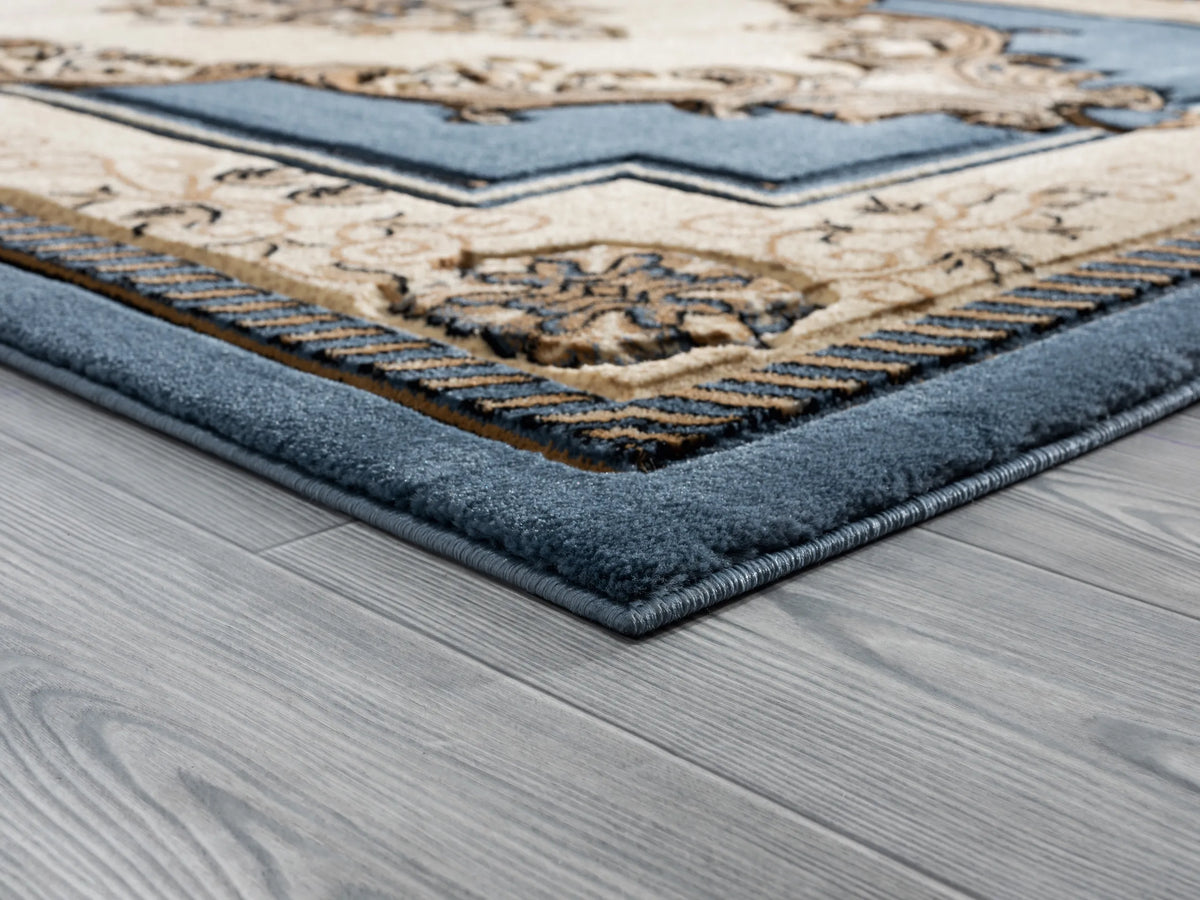 United Weavers Bristol Fallon Blue Rug - angle view