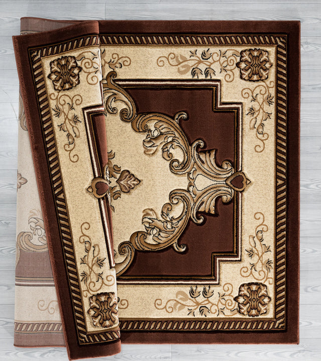 United Weavers Bristol Fallon Chocolate Rug - backing detail
