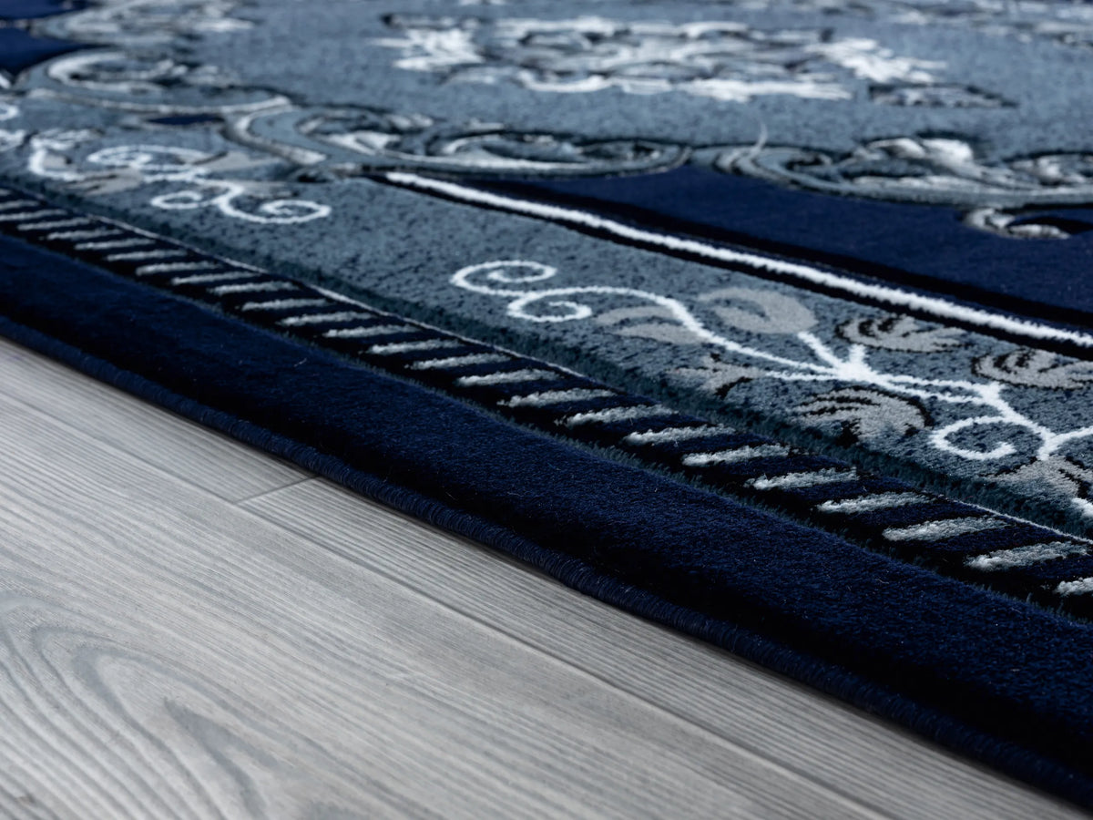 United Weavers Bristol Fallon Navy Rug - pile height detail