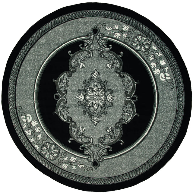 United Weavers Bristol Fallon Silver Rug - round front view