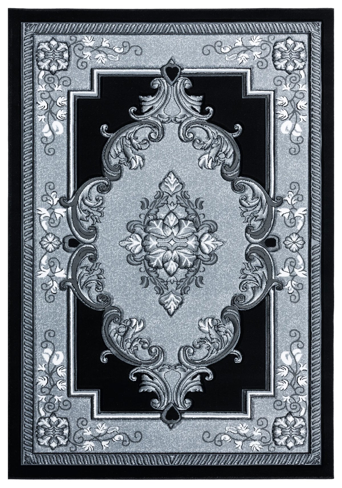 United Weavers Bristol Fallon Silver Rug - front view