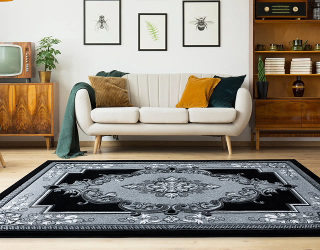 United Weavers Bristol Fallon Silver Rug - room scene