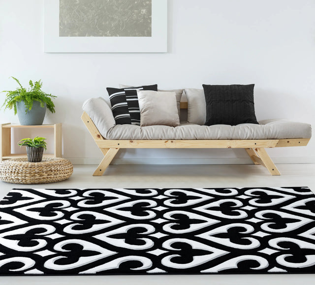 United Weavers Bristol Heartland Black Rug - room scene