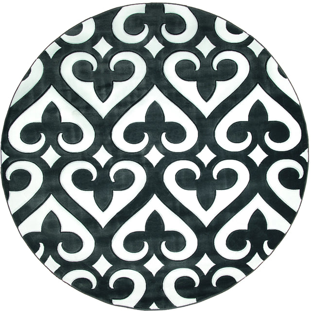 United Weavers Bristol Heartland Grey Rug - round front view