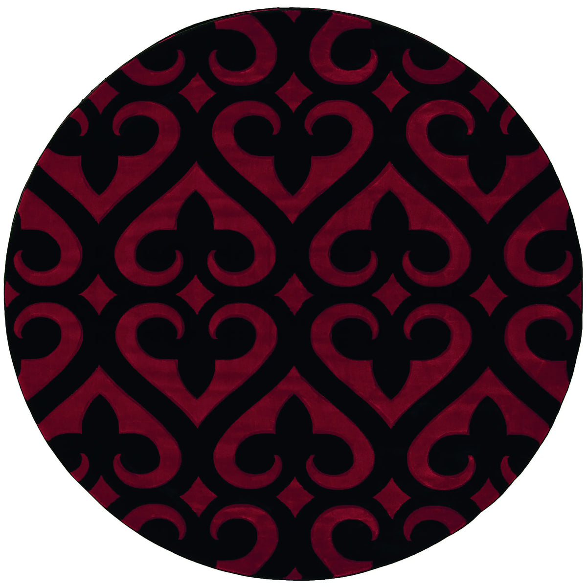 United Weavers Bristol Heartland Red Rug - round front view