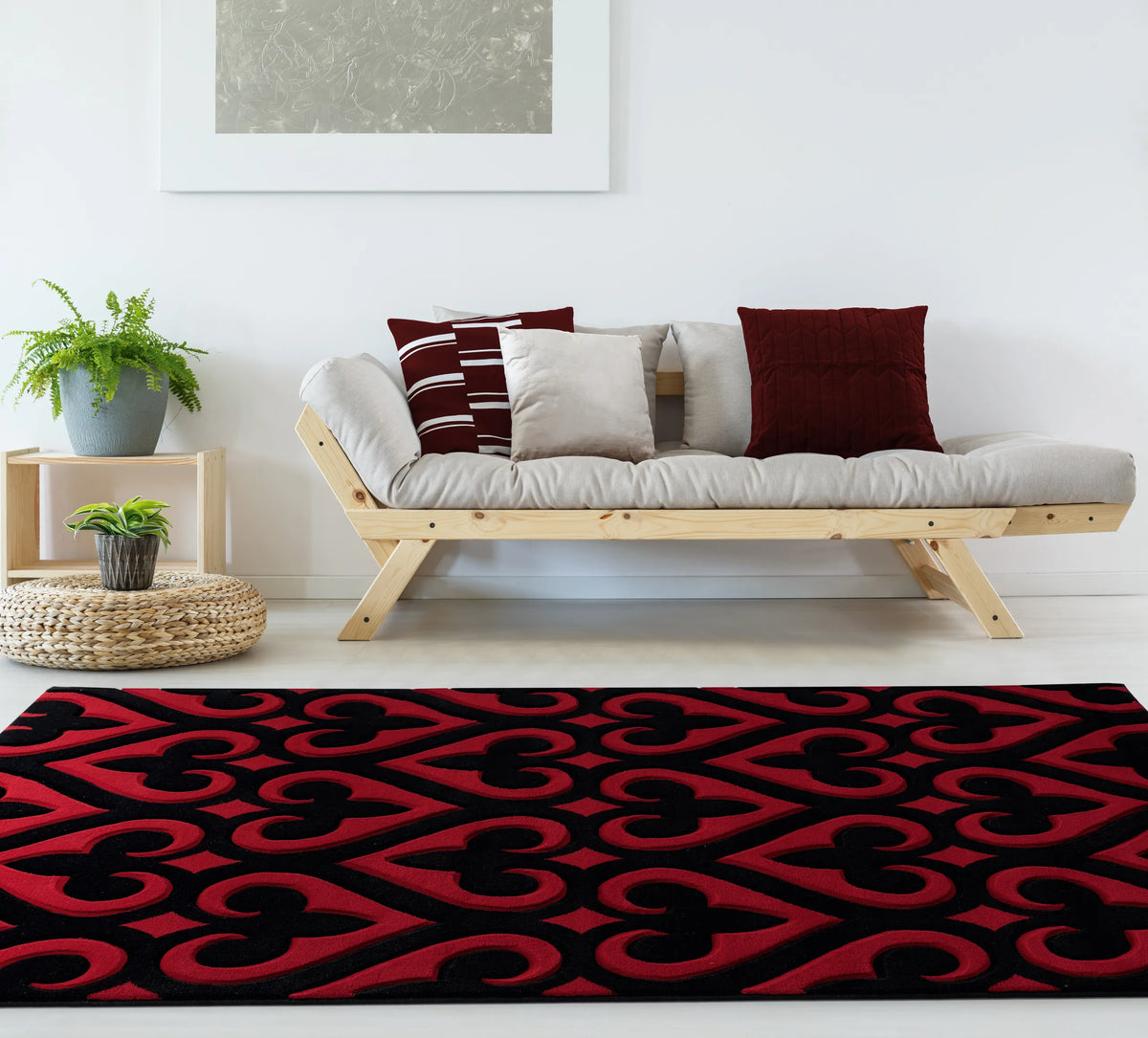 United Weavers Bristol Heartland Red Rug - room scene
